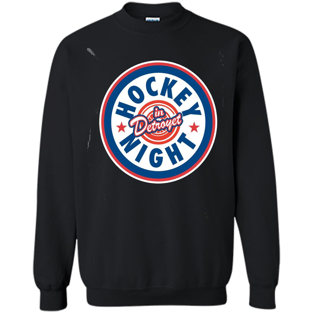 Hockey Night In Detroyet T-shirt Black