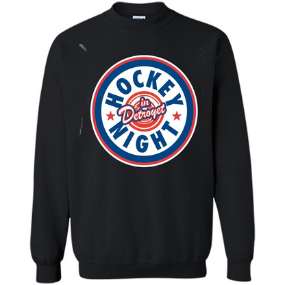 Hockey Night In Detroyet T-shirt Black