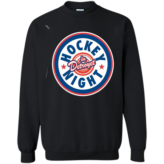 Hockey Night In Detroyet T-shirt Black