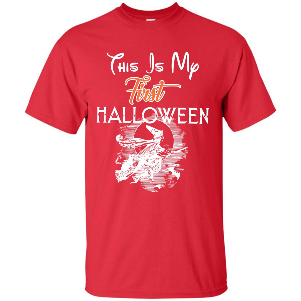 Halloween T-shirt This Is My First Halloween Red