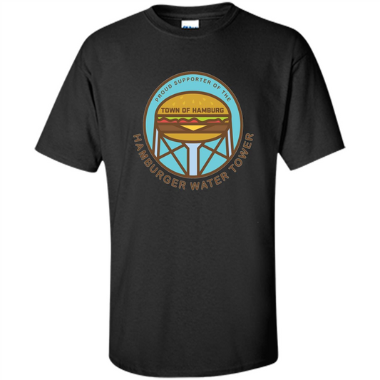 Hamburger Water Tower T-shirt Black