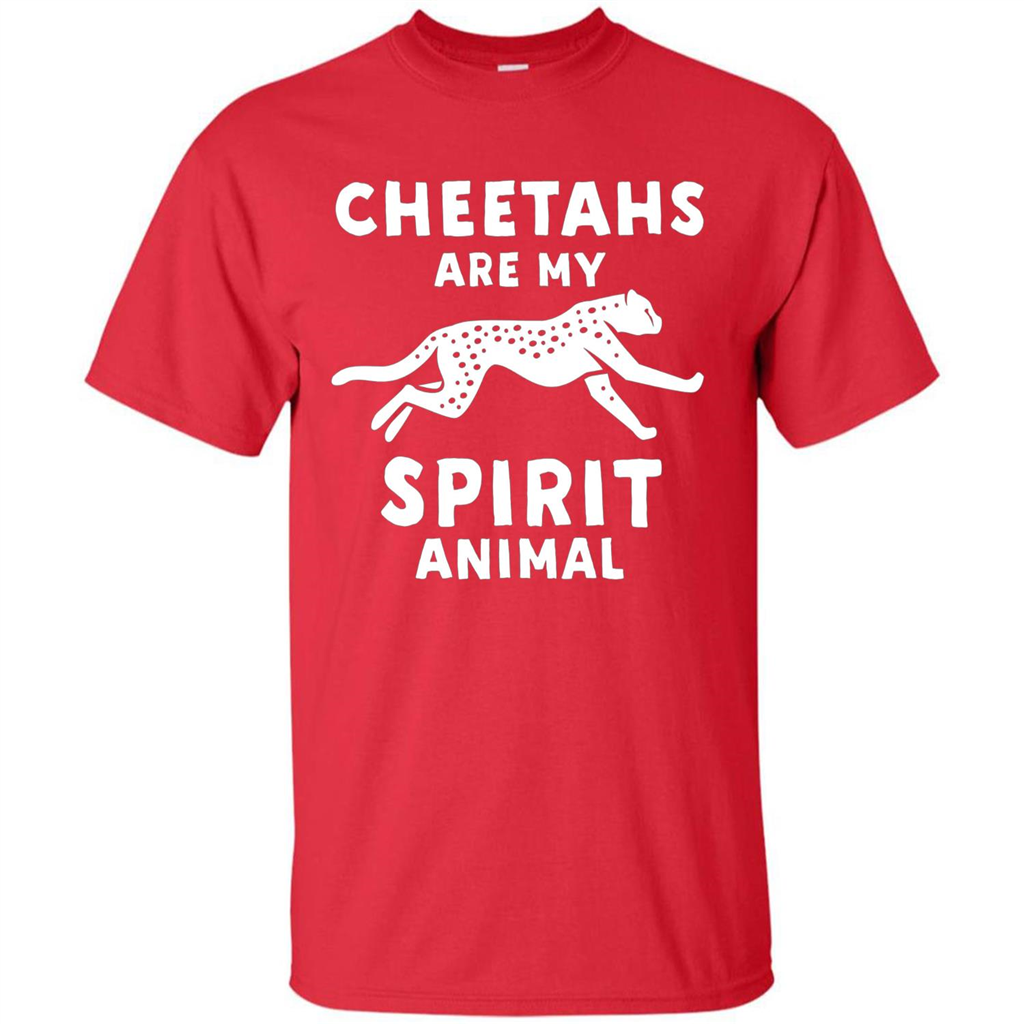 Cheetahs Are My Spirit Animal T-shirt Red