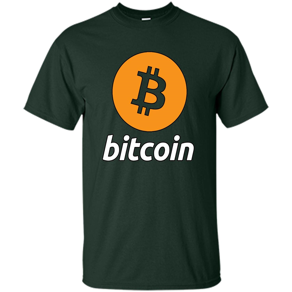 Bitcoin Logo Cryptocurrency BTC T-shirt Forest Green