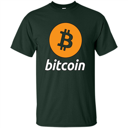 Bitcoin Logo Cryptocurrency BTC T-shirt Forest Green