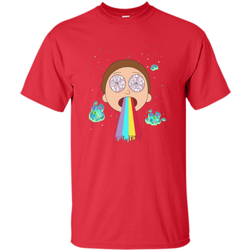 Cartoon Lovers T-shirt Space Morty Red