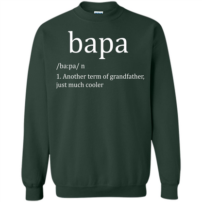 Papa T-shirt Bapa T-shirt Forest Green