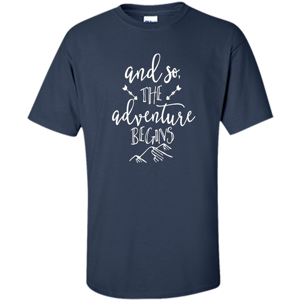 And So the Adventure Begins T-shirt Navy