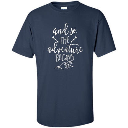 And So the Adventure Begins T-shirt Navy