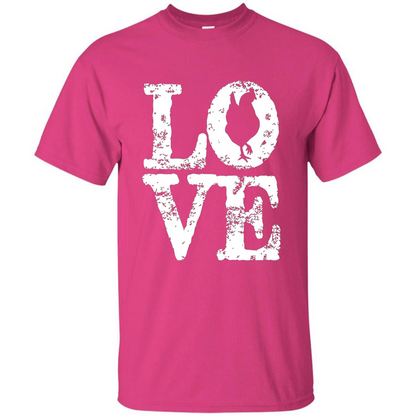 Chickens T-shirt I Love Chickens T-Shirt Heliconia