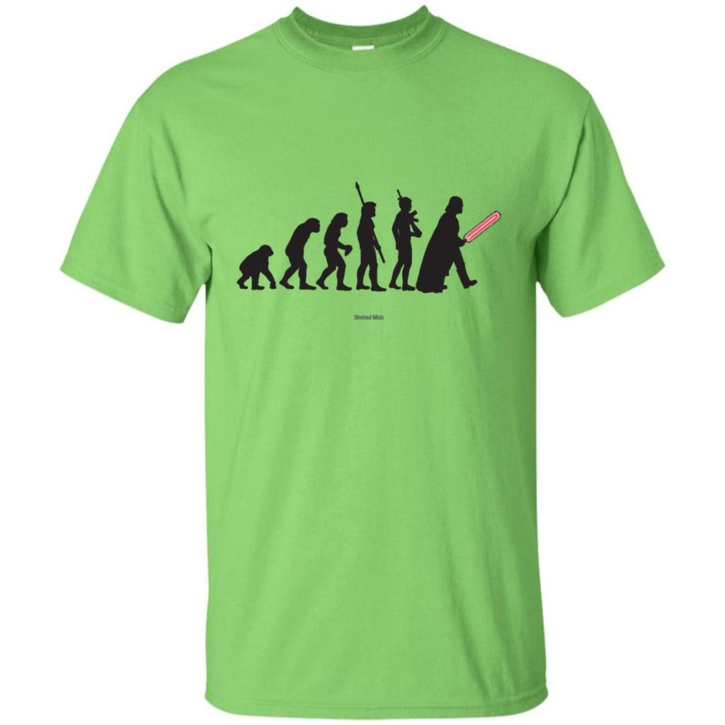 Movies Lover T-shirt Human Evolution Lime