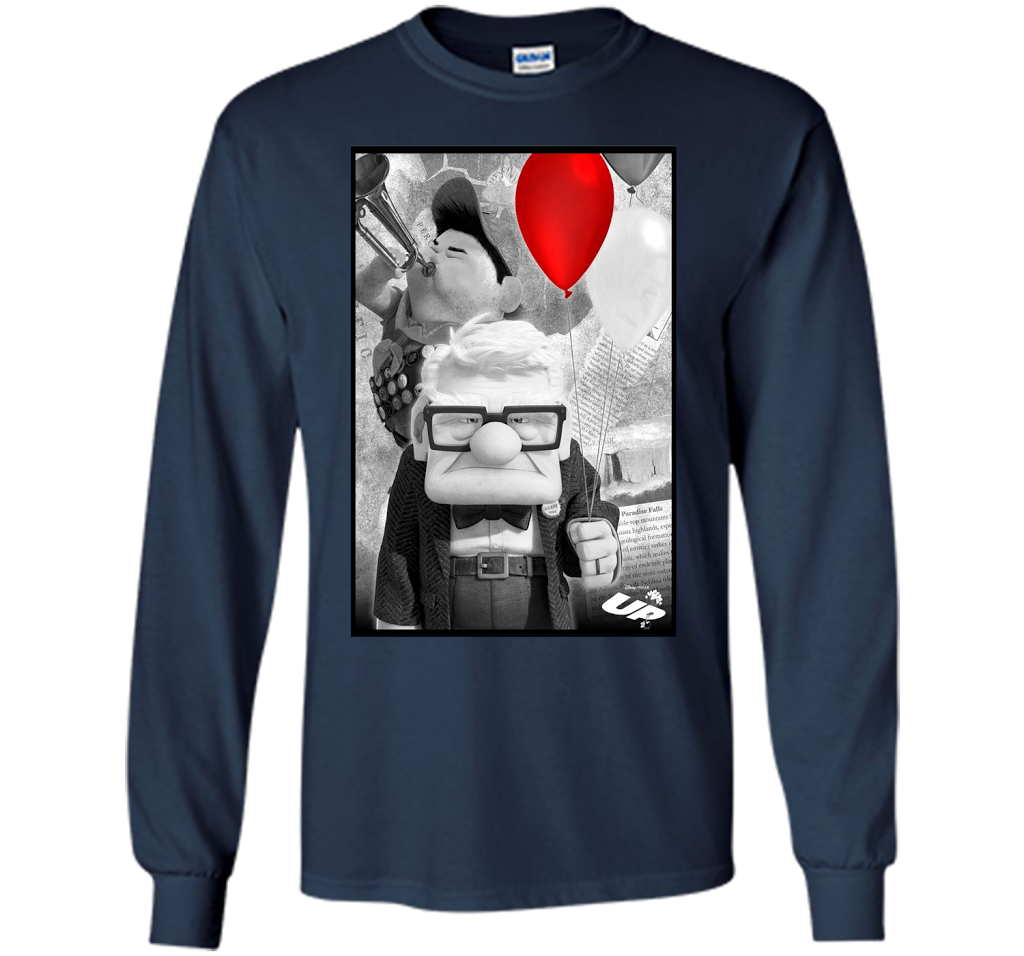 Disney Pixar UP Carl Russell T-shirt, disney pixar shirts, up shirts, up tshirts, up fan shirts, carl shirts, love carl shirts, love carl russell shirts, russell fan shirts Navy