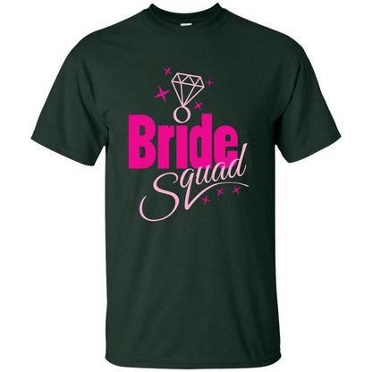 Bride Squad Bachelorette Party T-shirt Forest Green