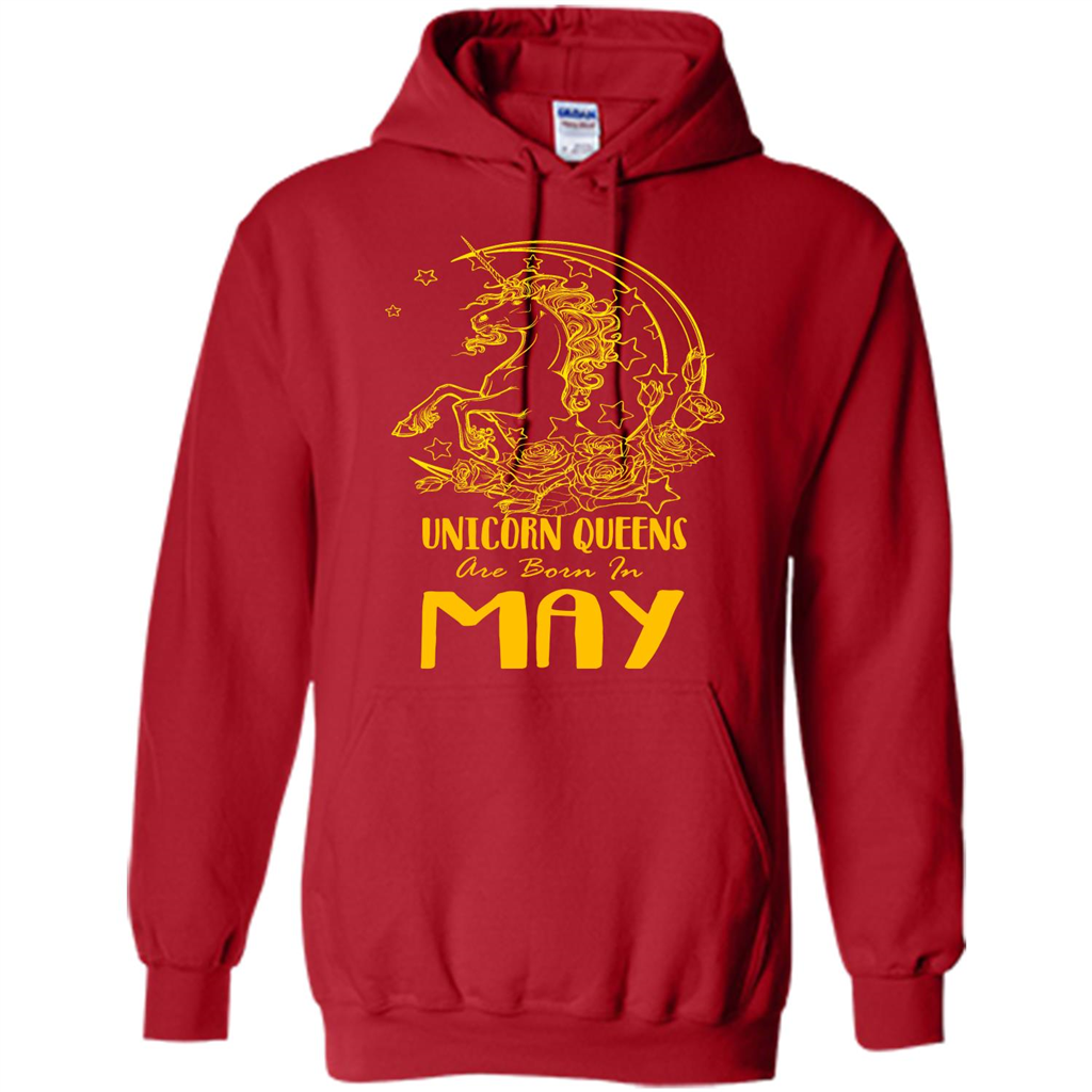 May Unicorn T-shirt Unicorn Queens Are Born In May Red