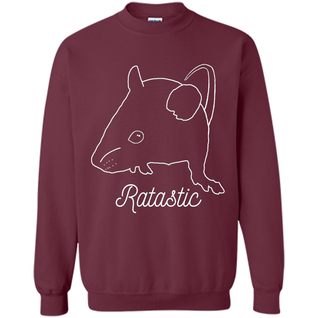 Cute Rat Owners T-shirt Ratastic Maroon