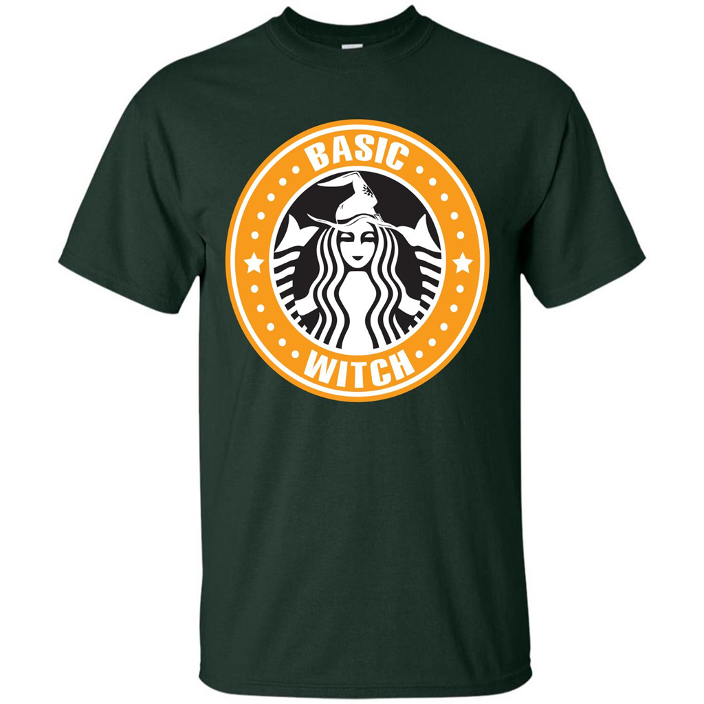 Halloween T-shirt Basic Witch T-shirt Forest Green