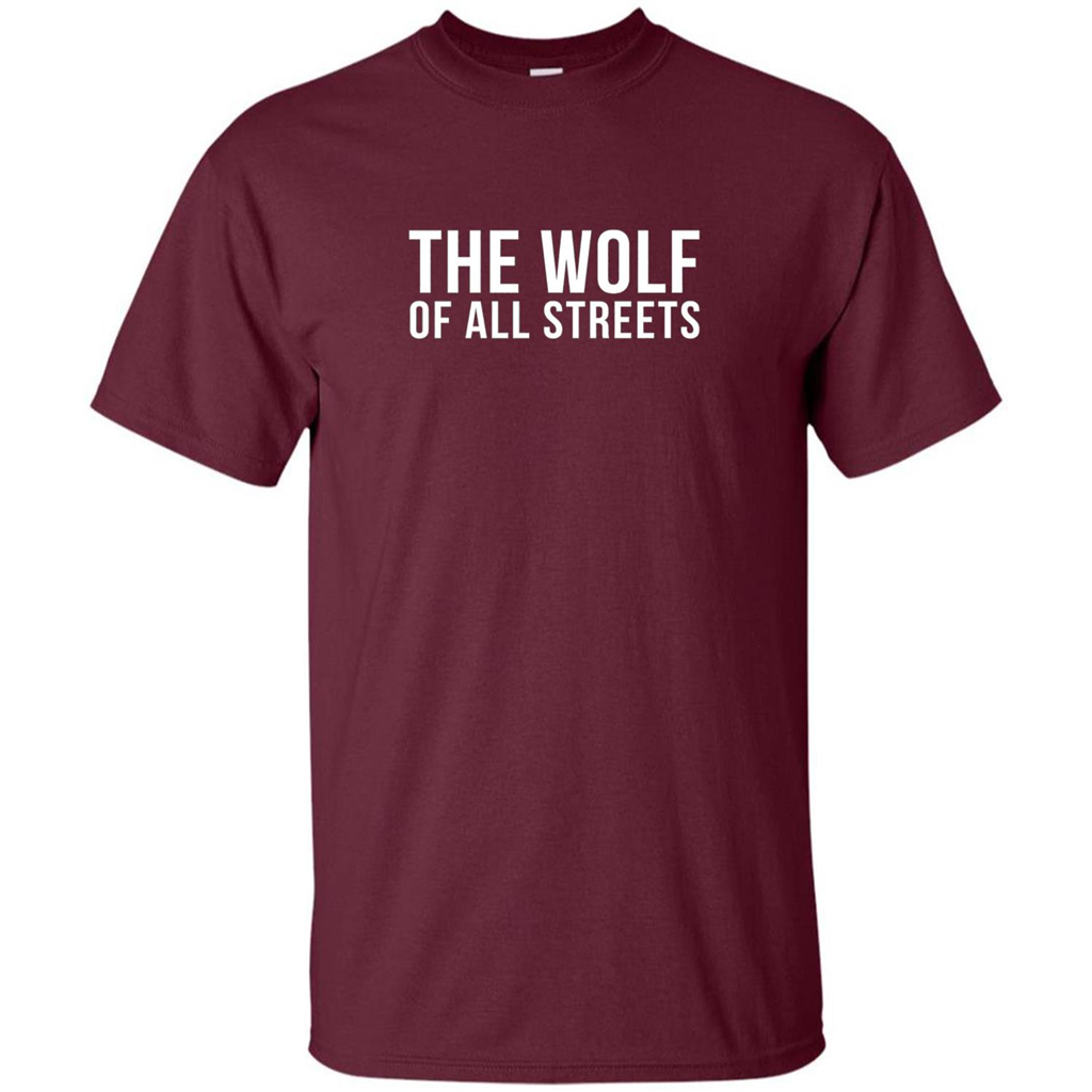 The Wolf Of All Streets T-shirt Maroon