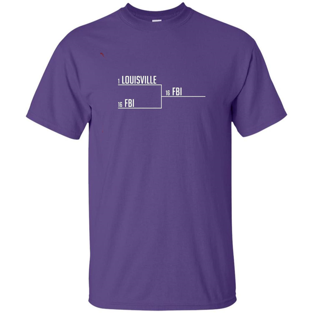 Louisville FBI T-shirt Funny Bracket Louisville FBI Purple