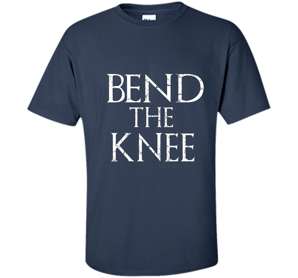 Game Of Thrones T-shirt Bend The Knee Lord T-shirt Navy