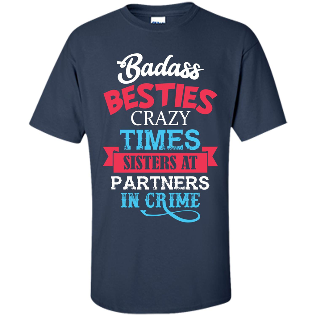 Family T-shirt Sisters Partners In Crime T-shirt Navy