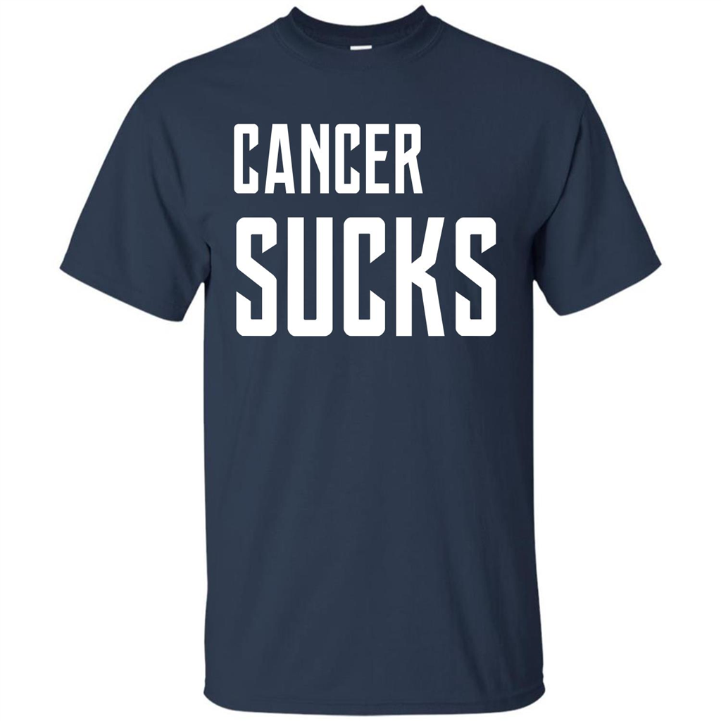 Cancer Sucks T-shirt Navy