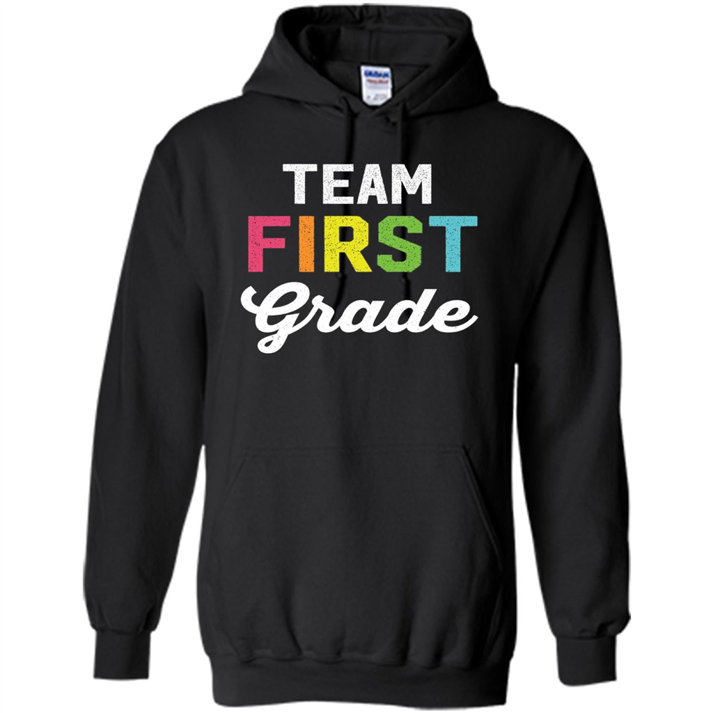 Team 1st First Grade Teacher T-shirt Black