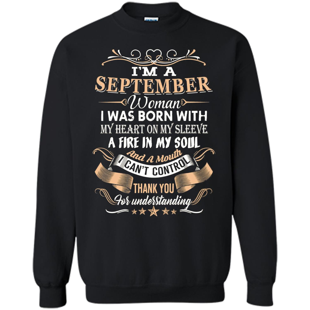 I'm A September Woman T-shirt Black