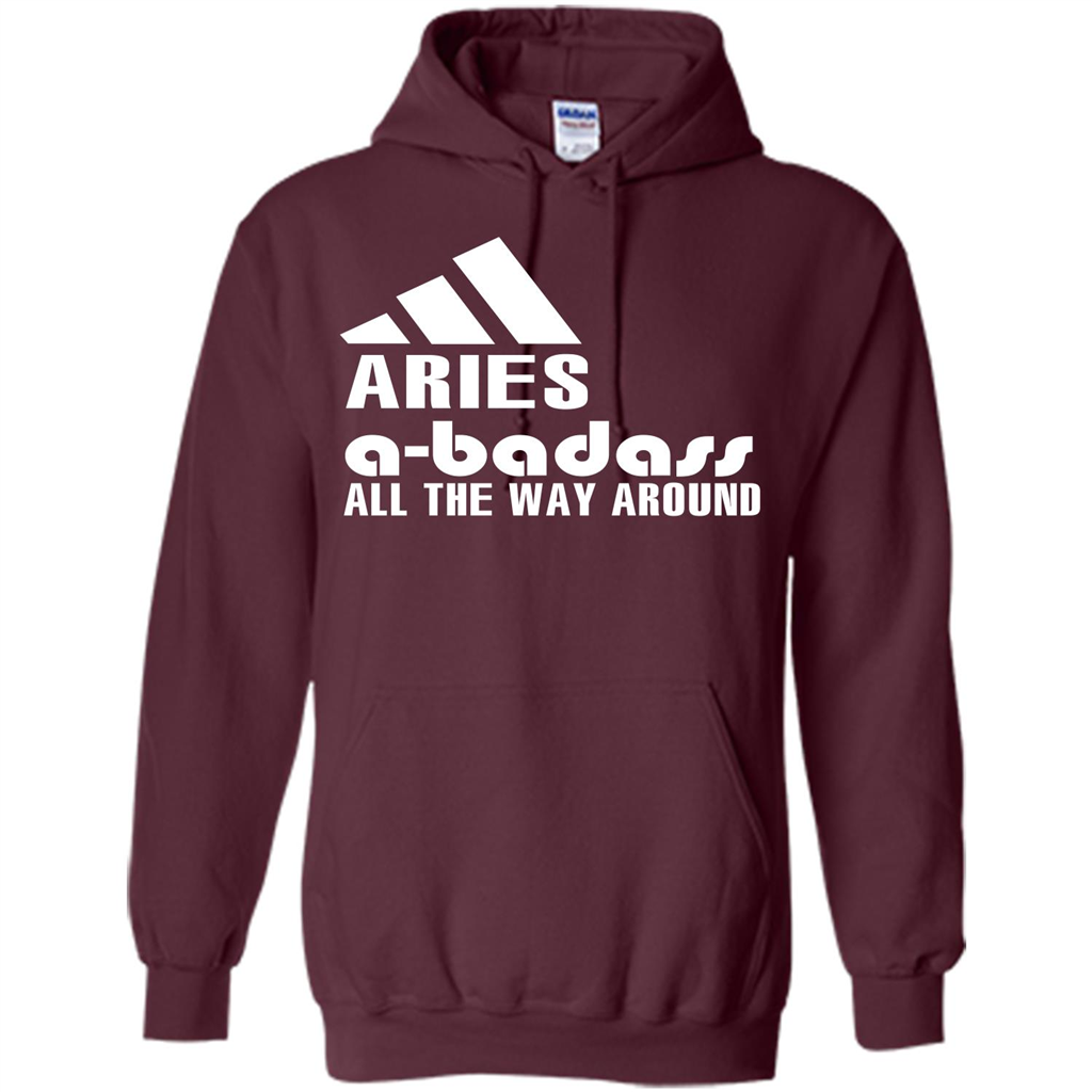 Aries A-Badass All The Way Around T-shirt Maroon