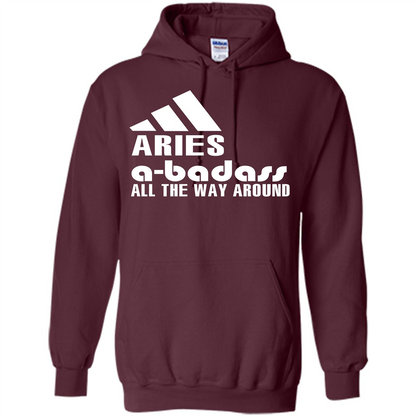 Aries A-Badass All The Way Around T-shirt Maroon