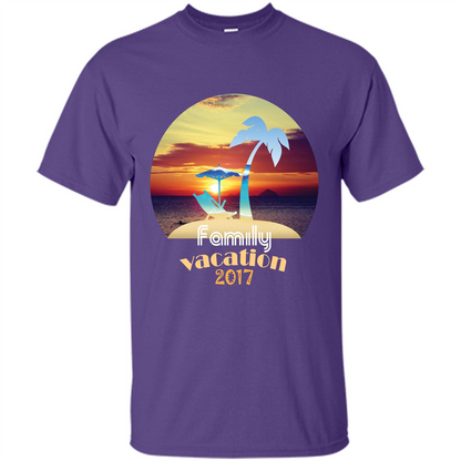 Summer T-shirt Family Vacation 20117 Purple