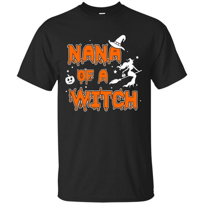 Halloween T-shirt Nana Of A Witch Black