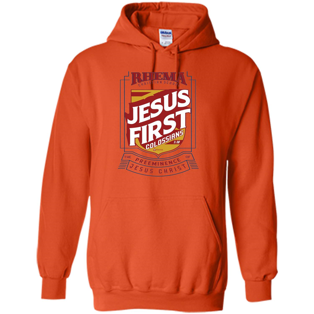 Jesus First T-shirt Jesus Christ Orange