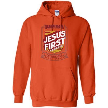 Jesus First T-shirt Jesus Christ Orange