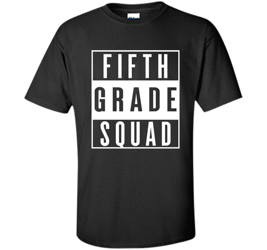 Fifth Grade Squad T-shirt Black