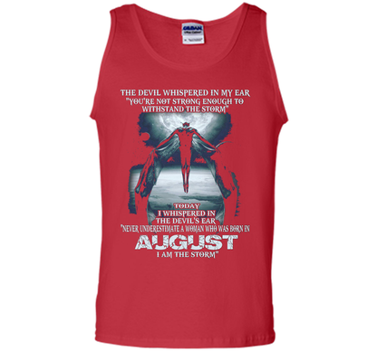 The Devil Born In August The Storm T-shirt Red