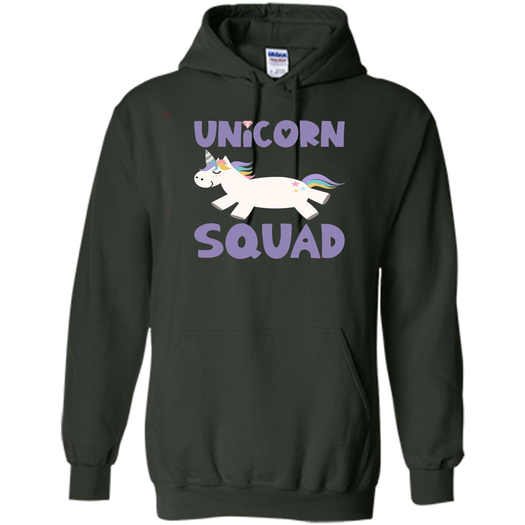 Unicorn Squad T-shirts Rainbow Fantasy Gift Princess Costume T-shirt Forest Green