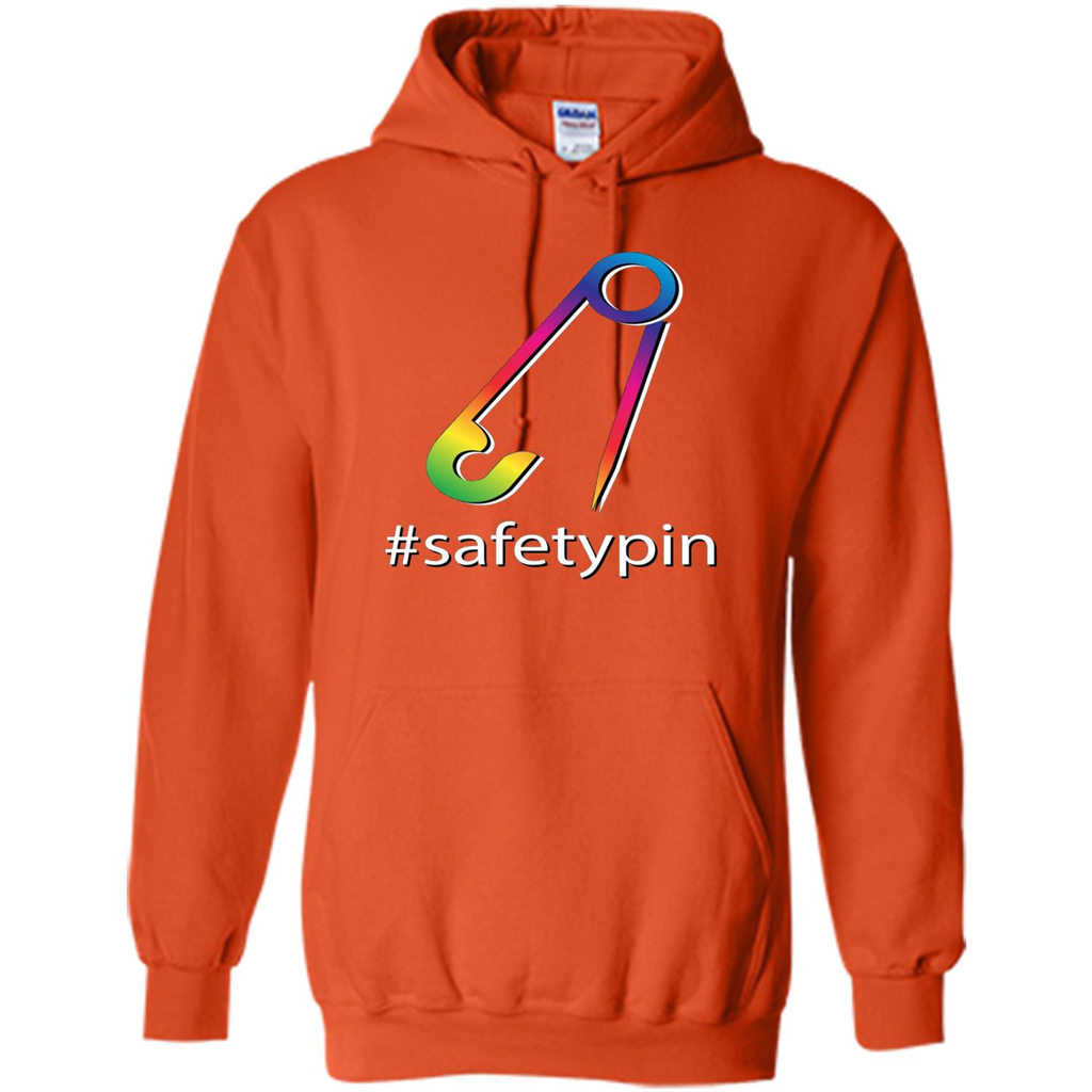 Safety Pin Campaign Against Violence T-Shirt Orange