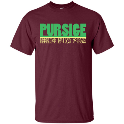 Pursige T-shirt Maroon