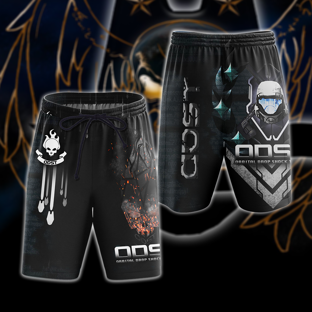 Halo ODST All Over Print Beach Shorts Jogger Beach Shorts