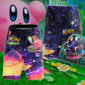 Kirby and the Forgotten Land 3D All Over Print T-shirt Tank Top Zip Hoodie Pullover Hoodie Hawaiian Shirt Beach Shorts Jogger Beach Shorts S 