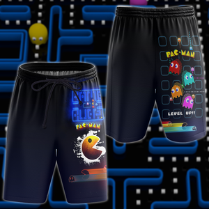 Pac Man Video Game 3D All Over Print T-shirt Tank Top Zip Hoodie Pullover Hoodie Hawaiian Shirt Beach Shorts Jogger Beach Shorts S 