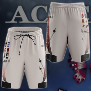 Ace Combat Video Game 3D All Over Printed T-shirt Tank Top Zip Hoodie Pullover Hoodie Hawaiian Shirt Beach Shorts Joggers Beach Shorts S 