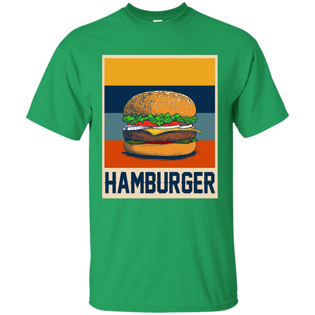 Hamburger T-shirt Vintage Hamburger T-shirt Irish Green