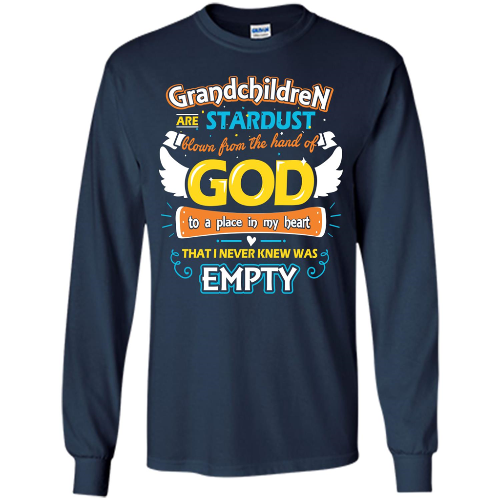 Grandchildren Are Stardust From The Hands Of God T-shirt Navy