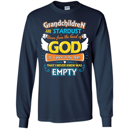 Grandchildren Are Stardust From The Hands Of God T-shirt Navy