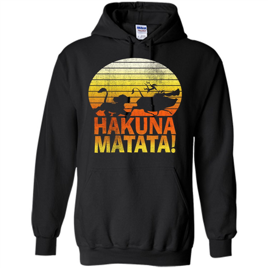 Cartoon T-shirt The Lion King Hakuna Matata Black