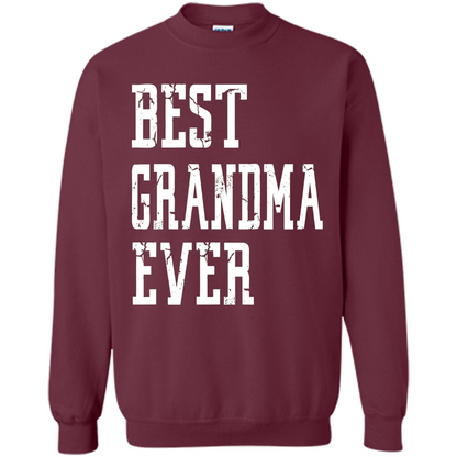 Best Grandma Ever T-Shirt - Grandparents Day T-shirt Maroon