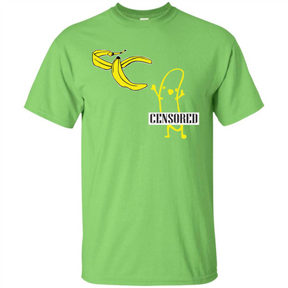 Banana T-shirt Censored T-shirt Lime