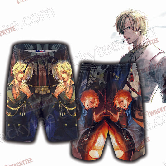 One Piece Sanji 3D Beach Shorts