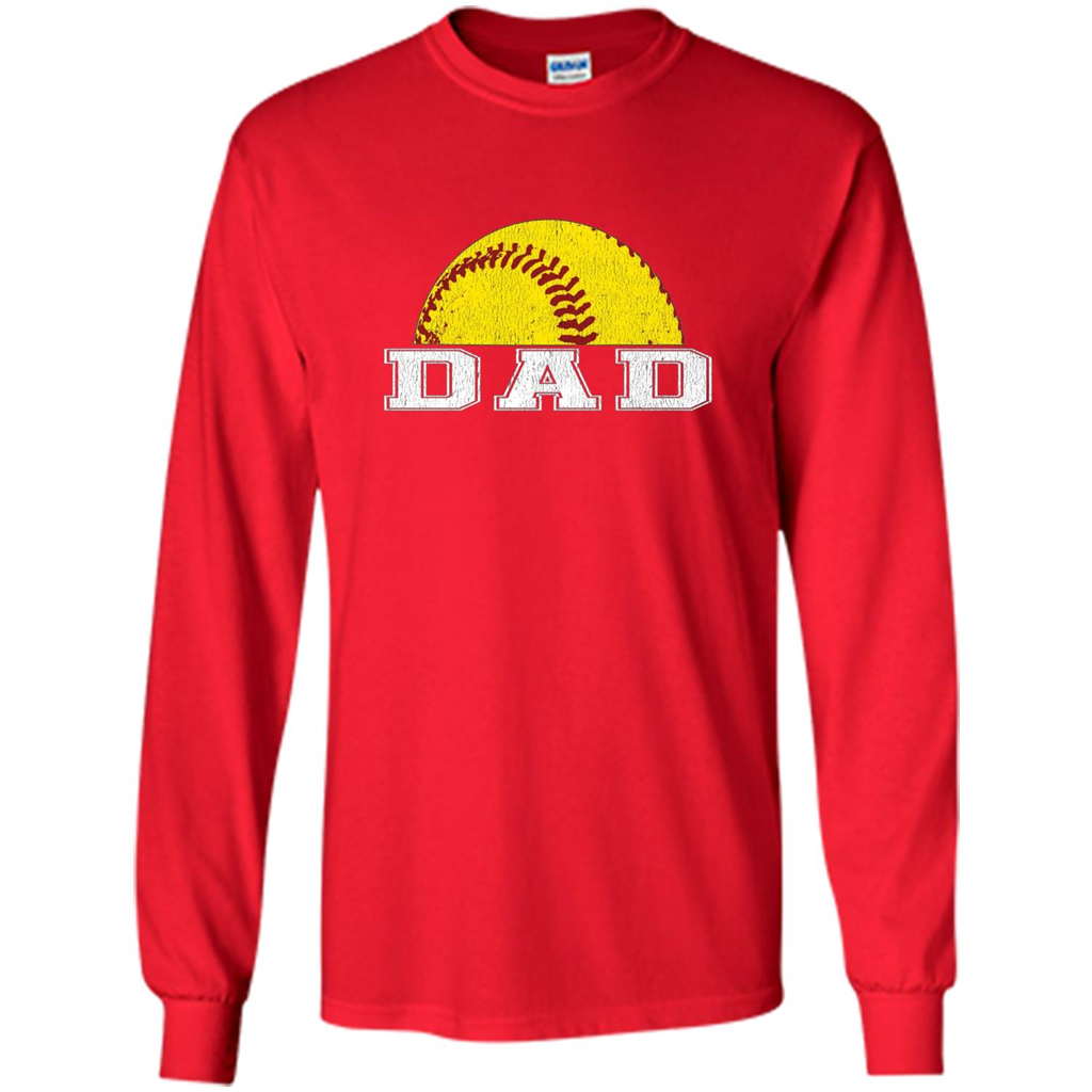 Softball Dad T-shirt - New Favorite Softball Shirt for Dad Red