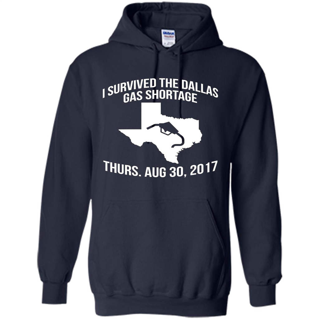 I Survived The Dallas Gas Shortage Thurs. Aug 30, 2017 T-shirt Navy